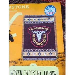 Yellowstone Tapestry Throw Blanket, 48" x 60" New NWT